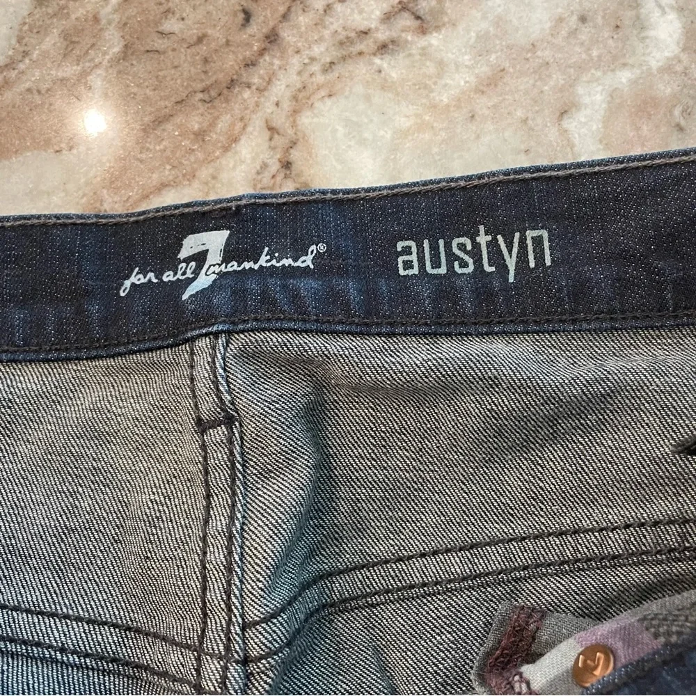 7FAM 7 for all mankind Austyn Straight Leg Denim Jean Dark Wash 34x33
